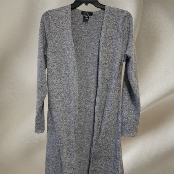 Kirkland Signature Heather Gray Open Front Cardigan - Picture 1 of 5